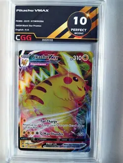 Carte pokemon ENGLISH Pikachu VMAX (SWSH 286) SWSH Black Star CGG 10 26520155 - Image 1