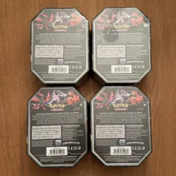 Pokemon TCG Crown Zenith Galarian Moltres Tin New Sealed x 4 - Image 2