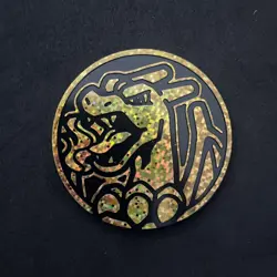 Pokemon TCG Sword & Shield Astral Radiance Jumbo Charizard Promo Gold Coin - Image 1