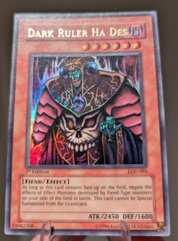 Yu-Gi-Oh! Dark Ruler Ha Des - LOD-001 - Ultra Rare - 1st Edition - LP - Image 1