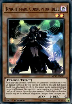 Knightmare Corruptor Iblee - Ultra Rare 1st Edition MP19-EN011 - LP - YuGiOh - Image 1