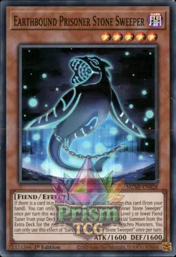 1st ed Earthbound Prisoner Stone Sweeper super rare MZMI-EN028 Yugioh - Image 1