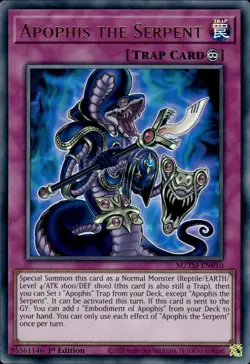 Apophis The Serpent - Ultra Rare 1st Edition MZTM-EN010 - NM - YuGiOh - Image 1