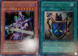 Yugioh 2006 Dark Magician Knight + Knight Title Set SCR ROD-EN001/002 Near Mint - Image 1