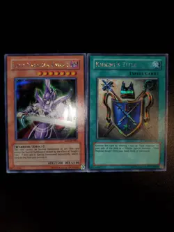Yugioh 2006 Dark Magician Knight + Knight Title Set SCR ROD-EN001/002 Near Mint - Image 2