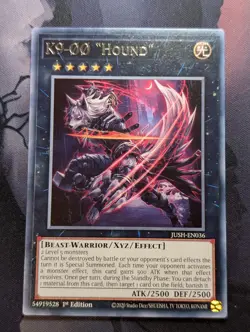 K9-OO "Hound" JUSH-EN036 - Rare - Yugioh - Image 1