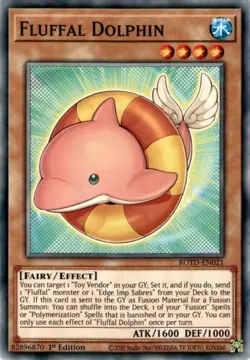 Fluffal Dolphin - ROTD-EN021 - Common - 1st Edition - Yugioh - Image 1