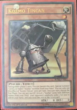 YuGiOh Kozmo Tincan Ultra Rare 1st Edition BOSH-EN082 - Image 1
