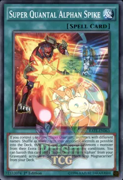 1st Ed Super Quantal Alphan Spike RATE-EN063 Yugioh - Image 1