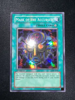 Yu-Gi-Oh! Mask of the Accursed LON-E019 1st Edition Super Rare YuGiOh - NM / VLP - Image 1