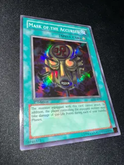 Yu-Gi-Oh! Mask of the Accursed LON-E019 1st Edition Super Rare YuGiOh - NM / VLP - Image 2