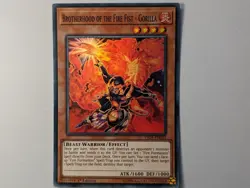 BROTHERHOOD OF THE FIRE FIST - GORILLA FIGA-EN022 Yu-Gi-Oh! SUPER RARE - Image 1
