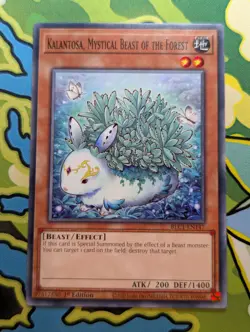 Kalantosa, Mythical Beast of the Forest BLC1-EN147 1st Edition YuGiOh TCG Card - Image 1