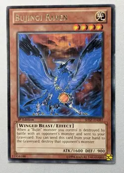 Bujingi Raven SHSP-EN081 1st Edition Rare Yu-Gi-Oh Card - Image 1