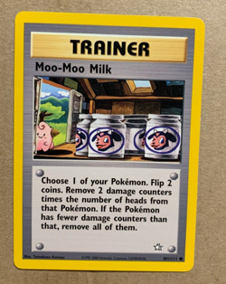 Moo-Moo Milk 101/111 Neo Genesis - Common Pokemon Card - NM/Mint - Image 1
