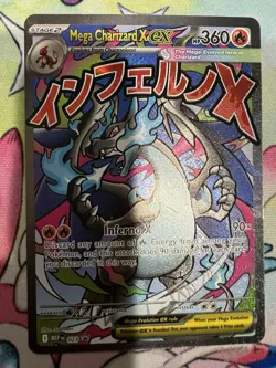 Pokemon Card - Mega Charizard X ex - Promo MEP023 Phantasmal Flames UPC Full Art - Image 1
