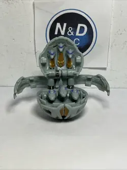 Bakugan Haos Exedra 610G Gray Battle Brawlers Legendary Soldier W/Card READ RARE - Image 2