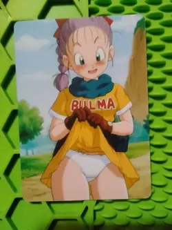 Bulma Dragonball Goddess Anime Waifu Double Sided Trading Card PEEKA BOO - Image 2