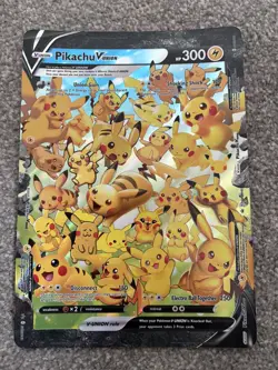 Pokemon TCG Pikachu V Union SWSH141 Celebrations Jumbo Black Star Promo Card - Image 1