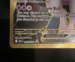 Pokemon Team Rocket's Mewtwo ex 240/182 Destined Rivals Holo Hyper Rare Card - Image 5