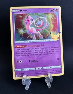 Mew 011/025 Celebrations 25th Anniversary Holo Pokemon Card TCG - NM/Mint - Image 1