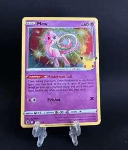 Mew 011/025 Celebrations 25th Anniversary Holo Pokemon Card TCG - NM/Mint - Image 1