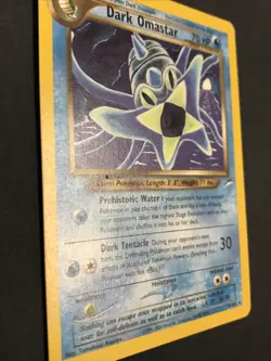Pokemon Dark Omastar 19/105 Neo Destiny Rare Card Non Holo Foil - Image 2