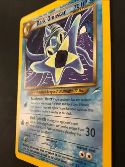 Pokemon Dark Omastar 19/105 Neo Destiny Rare Card Non Holo Foil - Image 3