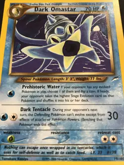 Pokemon Dark Omastar 19/105 Neo Destiny Rare Card Non Holo Foil - Image 4