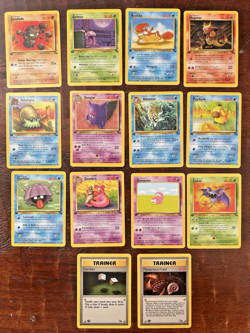 1999 Pokemon Cards ~ 1st Edition ~ FOSSIL ~ Wizards WOTC ~ Lot of 14 - Image 1