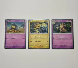 Pokemon 151 Promo COSMOS HOLO 🌀 SWIRL 3 Card Set Abra Kadabra Electabuzz - Image 1