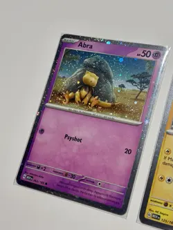 Pokemon 151 Promo COSMOS HOLO 🌀 SWIRL 3 Card Set Abra Kadabra Electabuzz - Image 3