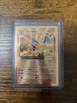 Pokemon Celebrations Gold Metal Charizard Card 4/102 Premium Collection - Image 1