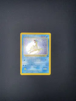 Pokemon TCG Lapras Fossil Holo Rare Unlimited Card 10/62 Vintage LP ENG - Image 5