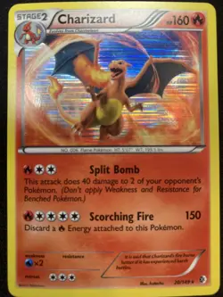 Charizard 20/149 Pokemon Black & White Boundaries Crossed Holo Rare 2012 Card NM - Image 1