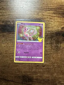 Mew Holo 11/25 Celebrations Pokemon TCG Single Card ENGLISH NM - Image 1