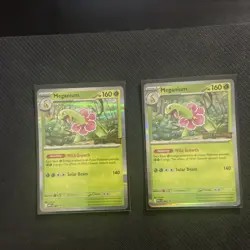 Pokemon Card Meganium 001 Black Star Promo Mega Evolution Prerelease Stamped NM - Image 1