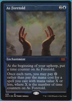 As Foretold (ETCHED) FOIL Double Masters 2022 MINT Etched CARD (383870) ABUGames - Image 1
