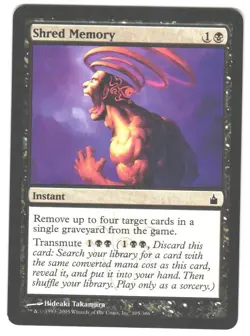 Magic_the_gathering Ravnica: City of Guilds Shred Memory #105 MTG,LP Common - Image 1