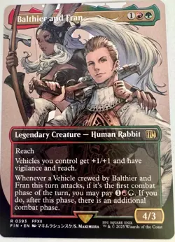 Balthier and Fran 0393 (Borderless) Final Fantasy Magic MTG NM/M - Image 1