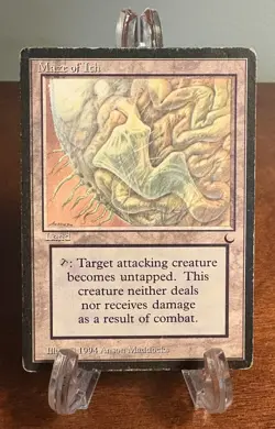 MTG Maze of Ith the Dark Heavy Play 1994 Regular Magic The Gathering HP Vintage - Image 1