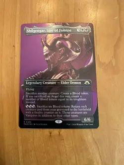 FOIL Shilgengar, Sire of Famine (Borderless) - Magic the Gathering (MH3) - Image 1