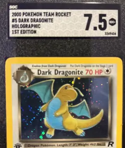 DARK DRAGONITE 2000 POKEMON TEAM ROCKET FIRST 1ST EDITION #5/82 HOLO SGC 7.5 - Image 3