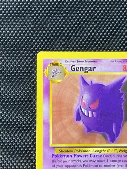 Pokemon Gengar TCG 20/62 Fossil Set Non-Holo Rare Unlimited, 1999 Mint/Near Mint - Image 2
