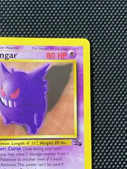 Pokemon Gengar TCG 20/62 Fossil Set Non-Holo Rare Unlimited, 1999 Mint/Near Mint - Image 3