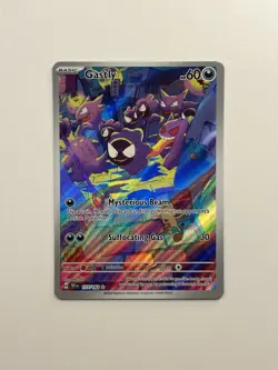 2024 Pokemon GASTLY #177/162 Temporal Forces TEF EN Illustration Rare Holo NM - Image 1