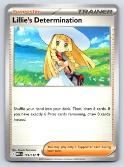 Lillie's Determination Uncommon Pokemon ME01: Mega Evolution 119/132 NM - Image 1