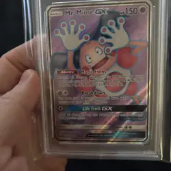2018 Pokemon Sun & Moon Mr. Mime GX Celestial Storm Graded #156 PSA9 - Image 5