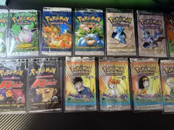 19X Pokemon Cards Vintage Booster Pack Lot Empty Base Set Jungle Fossil First Ed - Image 2