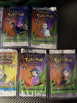 19X Pokemon Cards Vintage Booster Pack Lot Empty Base Set Jungle Fossil First Ed - Image 4